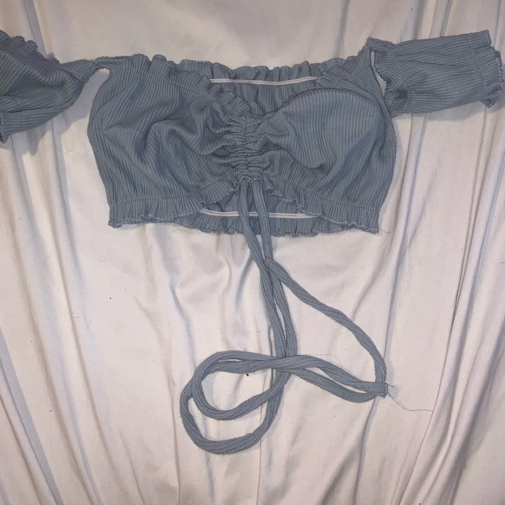 ruched crop top